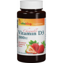 Vitaking D3-vitamin epres rágótabletta 90 db